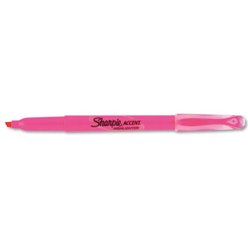 Sharpie® Pocket Style Highlighters, Fluorescent Pink Ink, Chisel Tip, Pink Barrel, Dozen freeshipping - TVN Wholesale